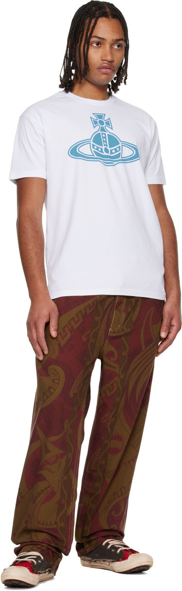 Tričko Vivienne Westwood Paris Orb Classic T-shirt Biela | 3G010049-J001M-, 3