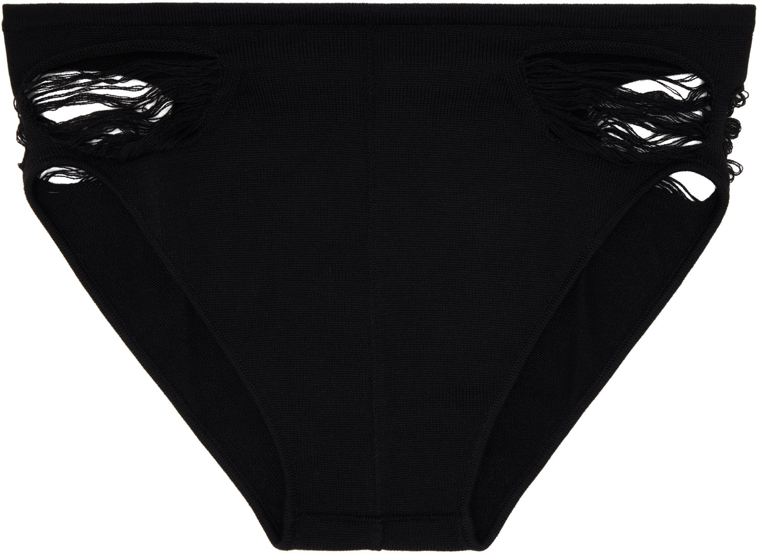 Nohavičky Rick Owens Rick Owens Shredded Merino Knit Briefs Čierna | RR01E5673 KGRIDM, 0