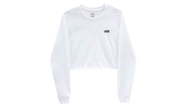 Crop Top Vans Cropped T-Shirt Biela | VN0A4OUQWHT, 1