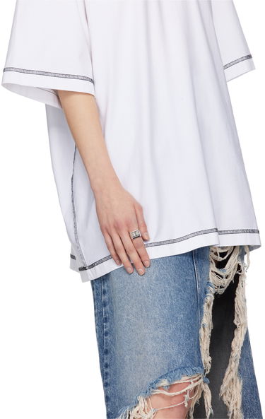 Prsteň VETEMENTS Barcode Engraved Ring Metalická | VL20RI200S, 1