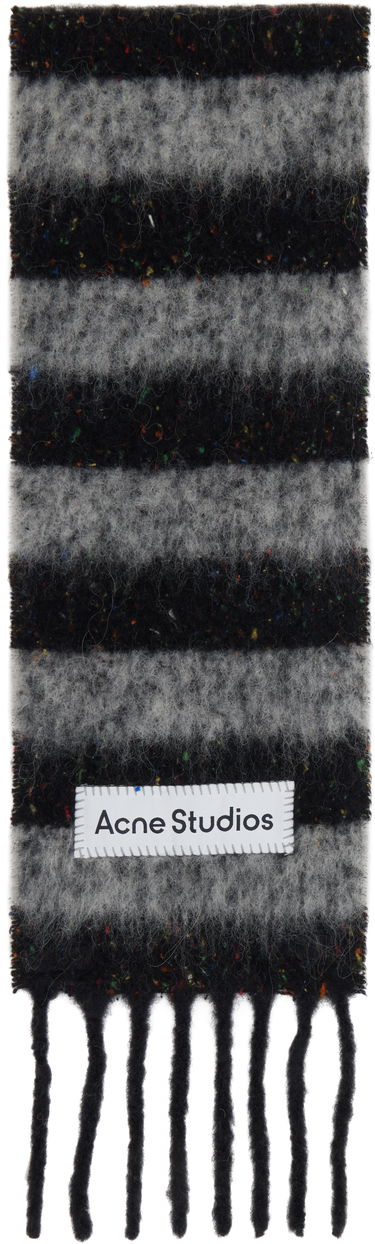 Šál Acne Studios Acne Studios Striped Scarf with Fringed Ends Rôznofarebný | CA0358-, 0