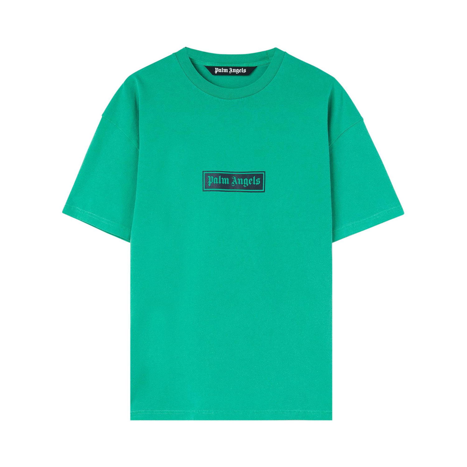Tričko Palm Angels Garmet Dyed Box Logo Tee Zelené | PMAA065F22JER0015501, 1