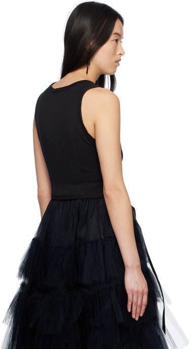 Tielko Simone Rocha Simone Rocha Bow Tail Tank Top Čierna | 5222 0571, 2