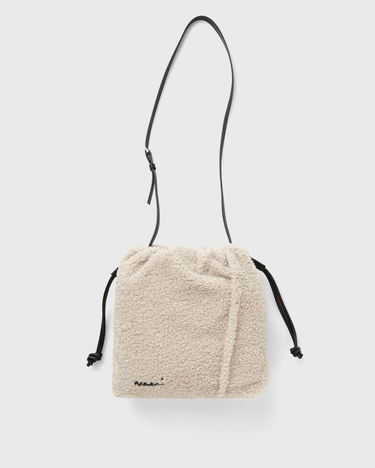 Taška cez rameno Marni Sherpa Drawstring Shoulder Bag Béžová | SBMQ0119Q1-00W11, 1