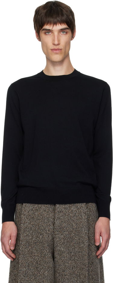 Sveter Dries Van Noten Dries Van Noten Merino Wool Crewneck Sweater Čierna | 252-021244-2700, 0