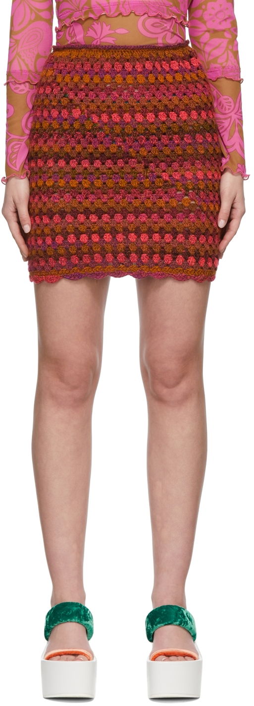 Sukňa Anna Sui Anna Sui Konry K Edition Ombre Crochet Miniskirt Rôznofarebný | 222N10, 0