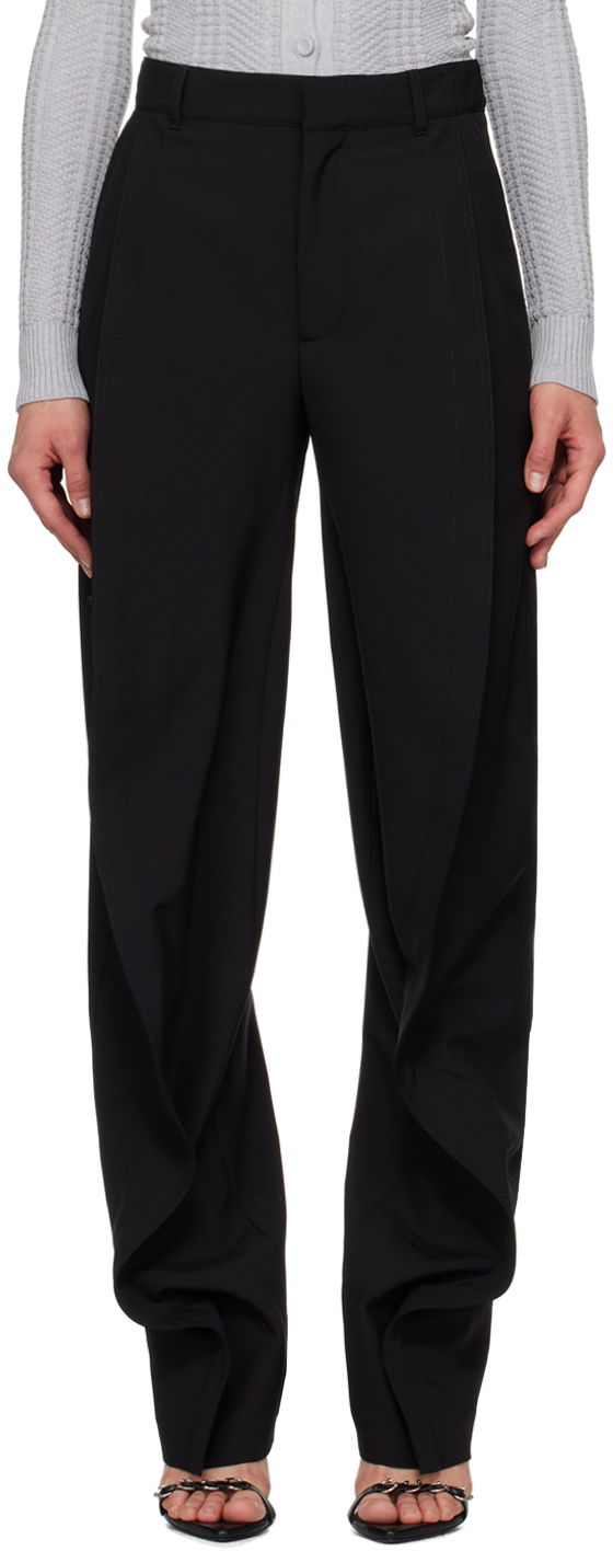 Nohavice Y/PROJECT Banana Trousers Čierna | 201PA003, 0