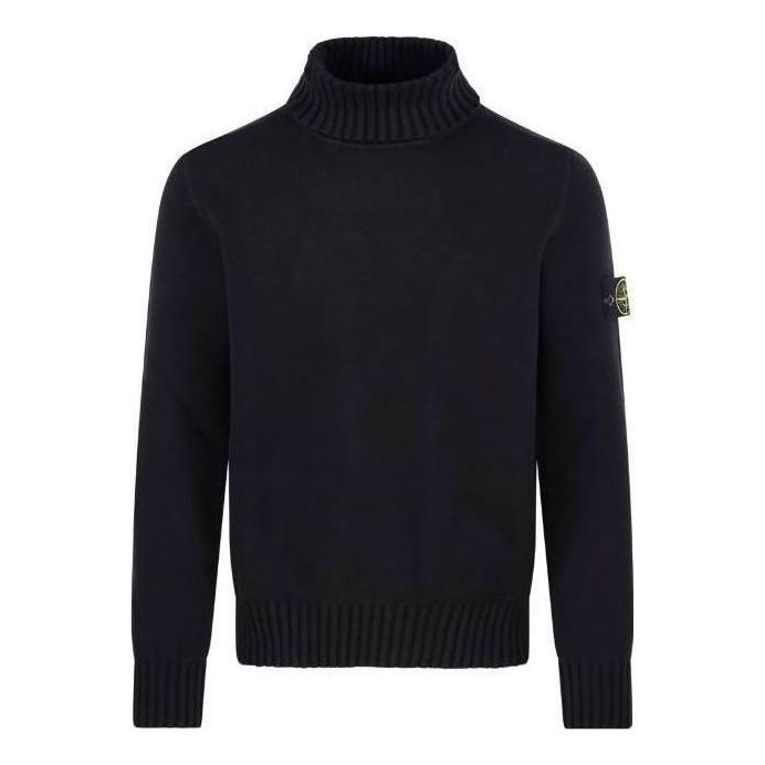 Sveter Stone Island Turtleneck Logo Patch Sweater Navy | 7915505A2-V0029, 0