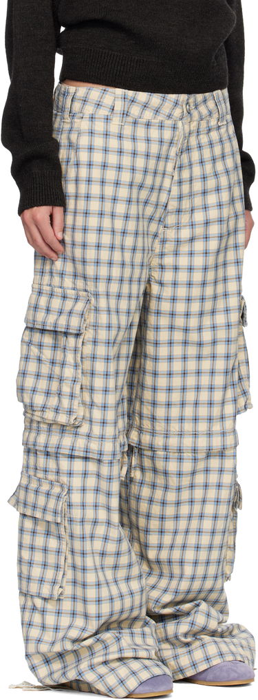Cargo nohavice ERL Zip-Off Plaid Cargo Pants Rôznofarebný | ERL11P007, 1