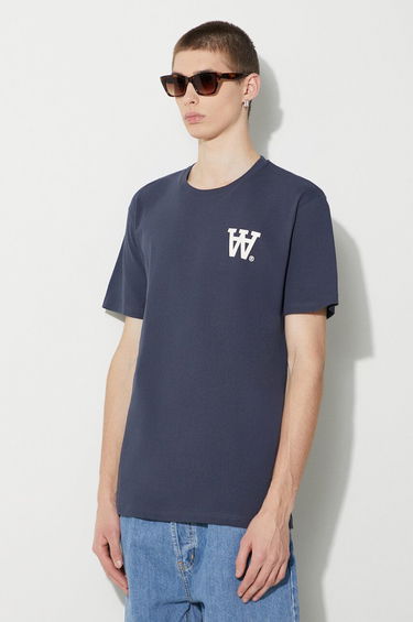 Tričko WOOD WOOD Wood Wood Ace AA Logo T-Shirt Navy | 10285709.2222, 4
