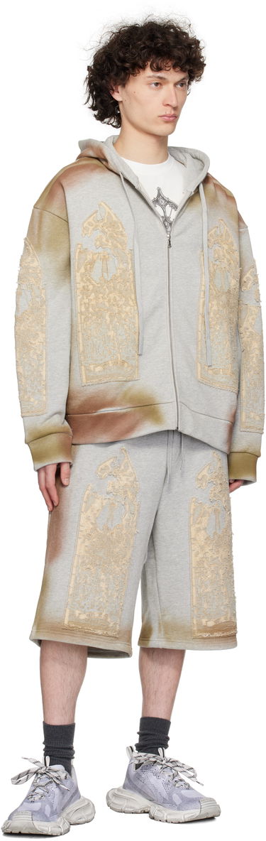 Mikina Who Decides War Who Decides War Signature Mechanic Zip-Up Hoodie Šedá | 1110490021SS25, 3