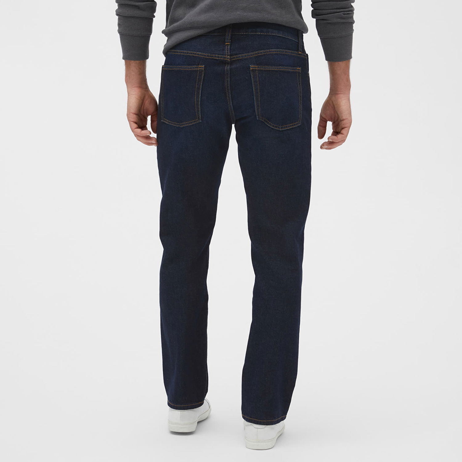 Džínsy GAP Denim Pants Straight Dark Wash Navy | 499988-00, 1