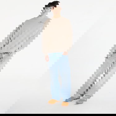 Mikina Carhartt WIP Punched Crewneck Sweatshirt with Work in Progress Print Béžová | I036039.3GEXX, 6