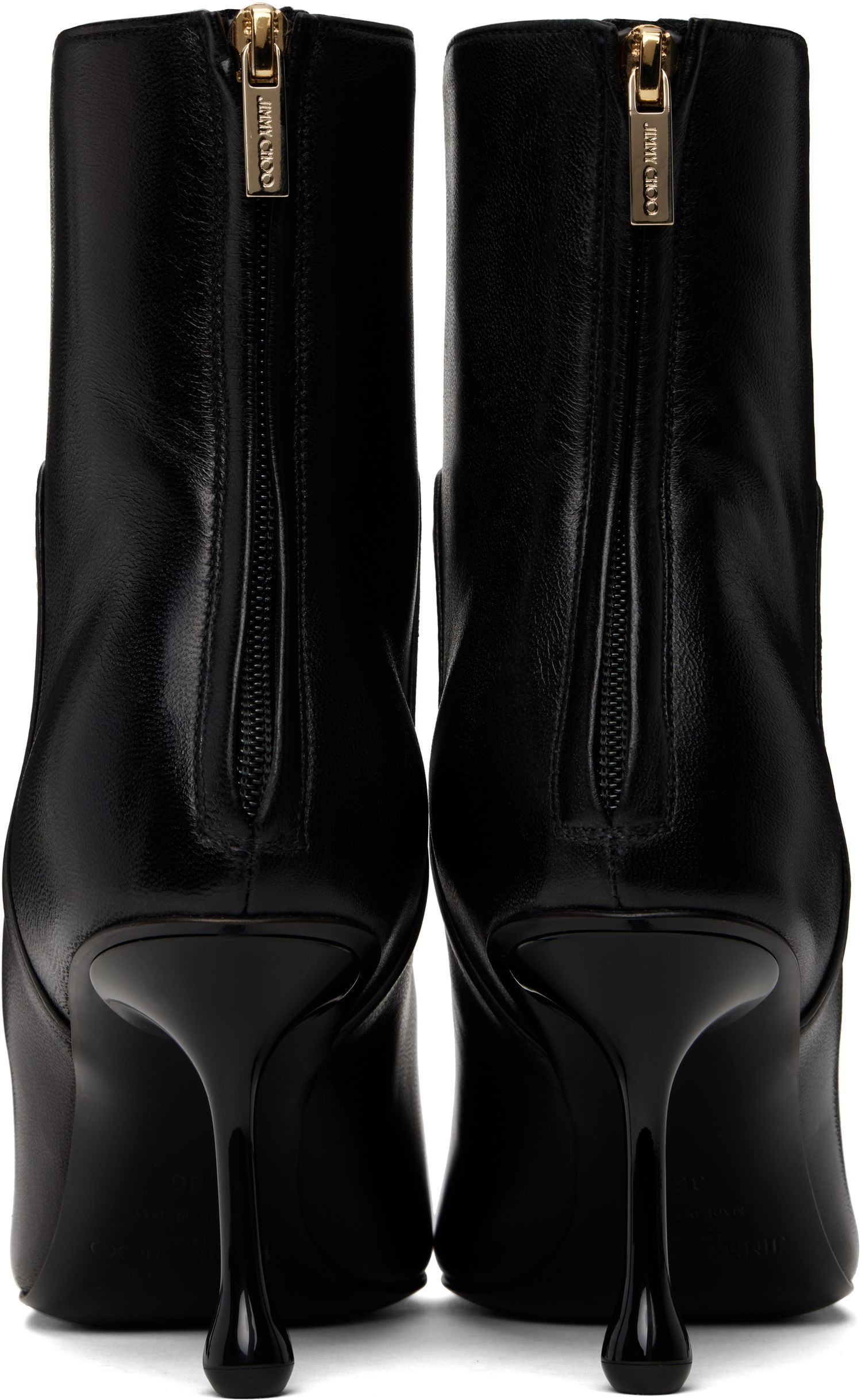 Starostlivosť o obuv Jimmy Choo Jimmy Choo Cycas 80 Leather Ankle Boots Čierna | CYCAS AB 80 NAP, 1