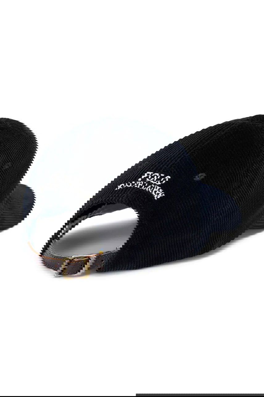 Šiltovka Polo by Ralph Lauren Polo Corduroy Baseball Cap with Embroidered Logo Čierna | 710847175, 1