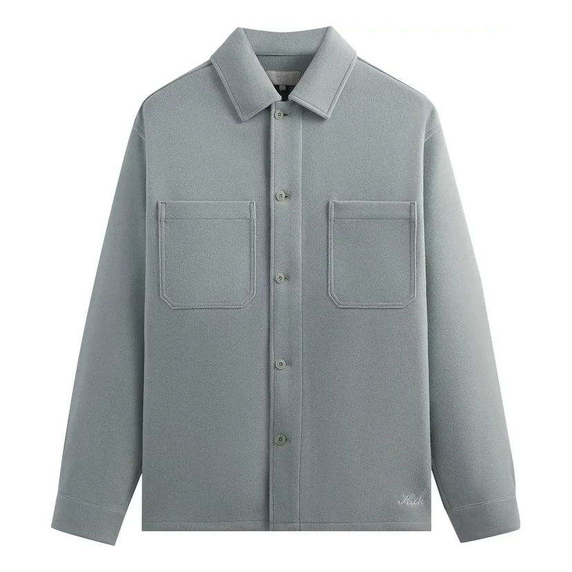 Košeľa KITH KITH Men's Felted Jersey Shirt Modrá | KHM031819-5014