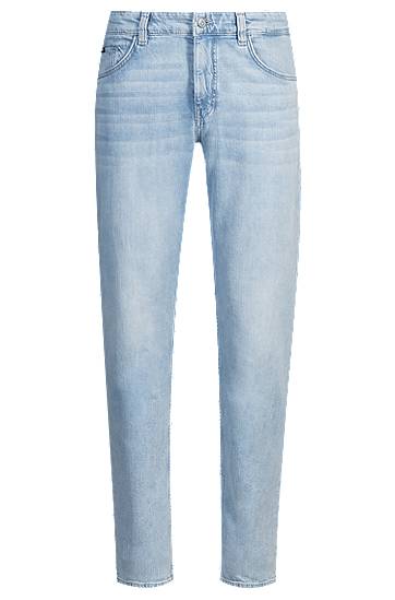 Džínsy BOSS Maine Regular-Fit Mechanical-Stretch Jeans Modrá | 50538547, 0