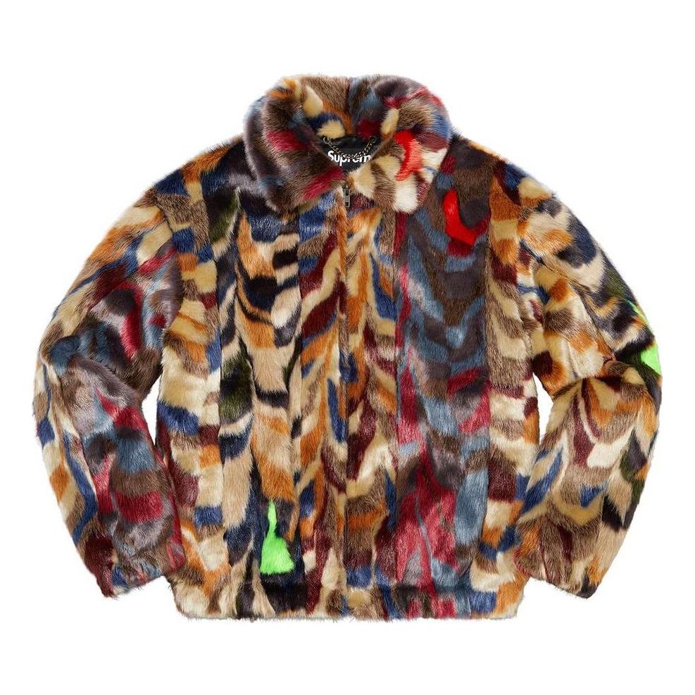 Bomber bunda Supreme Faux Fur Bomber Jacket Rôznofarebný | SUP-FW22-521, 0