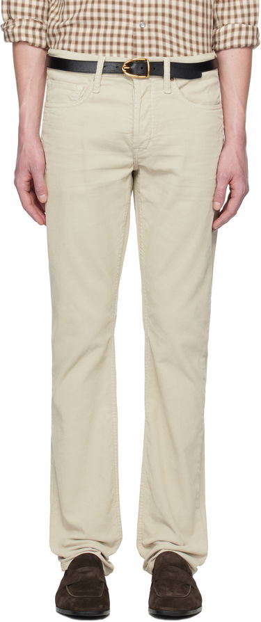 Džínsy Tom Ford TOM FORD Micro Cord Slim Fit Jeans Béžová | DPH001-DMC033F23, 0
