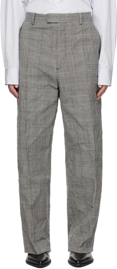 Nohavice VETEMENTS Vetements Metalized Wrinkled Tailored Trousers Šedá | UA66PA110G, 0