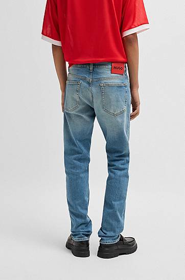 Džínsy BOSS Slim-Fit Stretch Denim Jeans Modrá | 50534822, 1