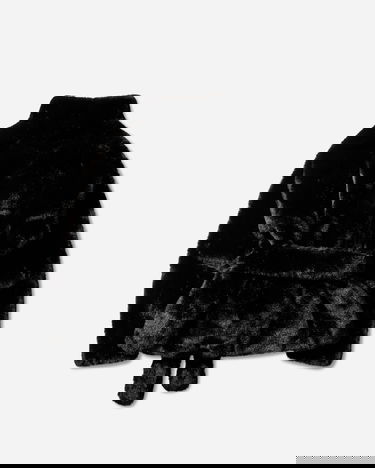 Bunda OpéraSPORT Fiona Faux Fur Belted Jacket Čierna | K21FW25  4, 2