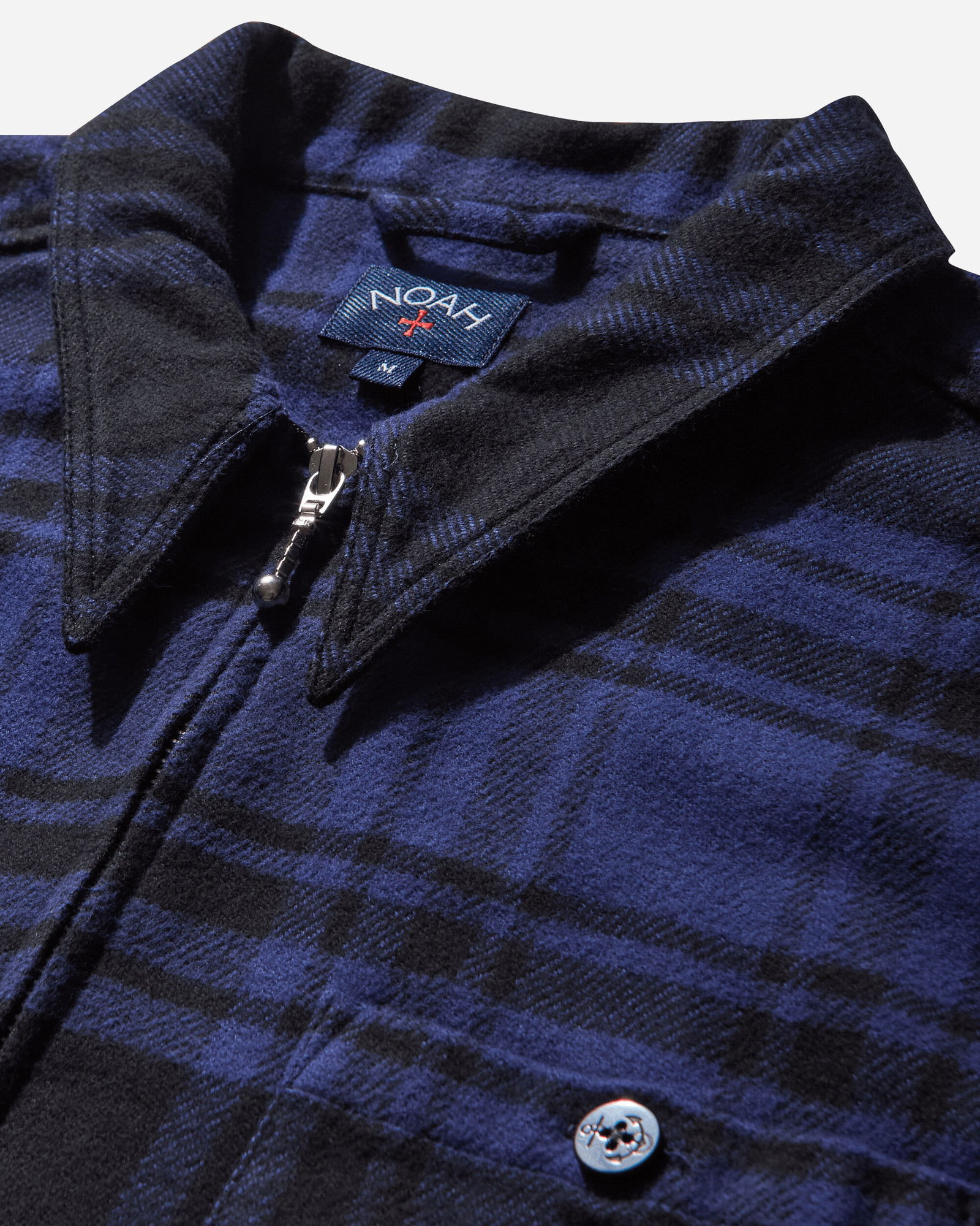 Heavyweight Zip-Up Flannel Shirt