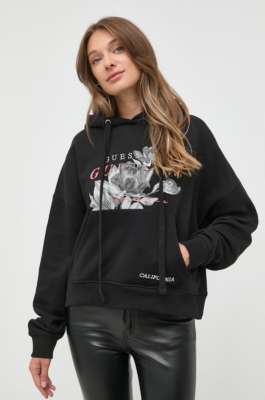 Mikina GUESS Cassiopea Hoodie Čierna | W2YQ03.K68I1, 0