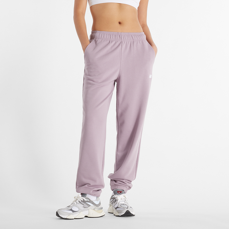 Tepláky New Balance NB Sweatpants Ružová | Dámske nohavice New Balance WP41500ICW – ružové, 0