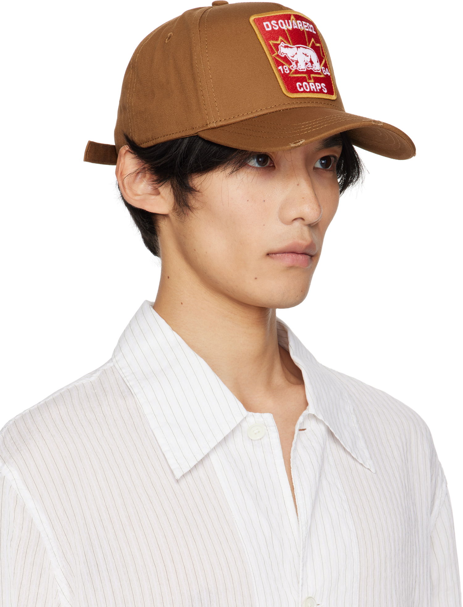 Šiltovka DSQUARED2 Dsquared2 Canadian Patch Baseball Cap Hnedá | BCM0367_05C00001_5092, 1