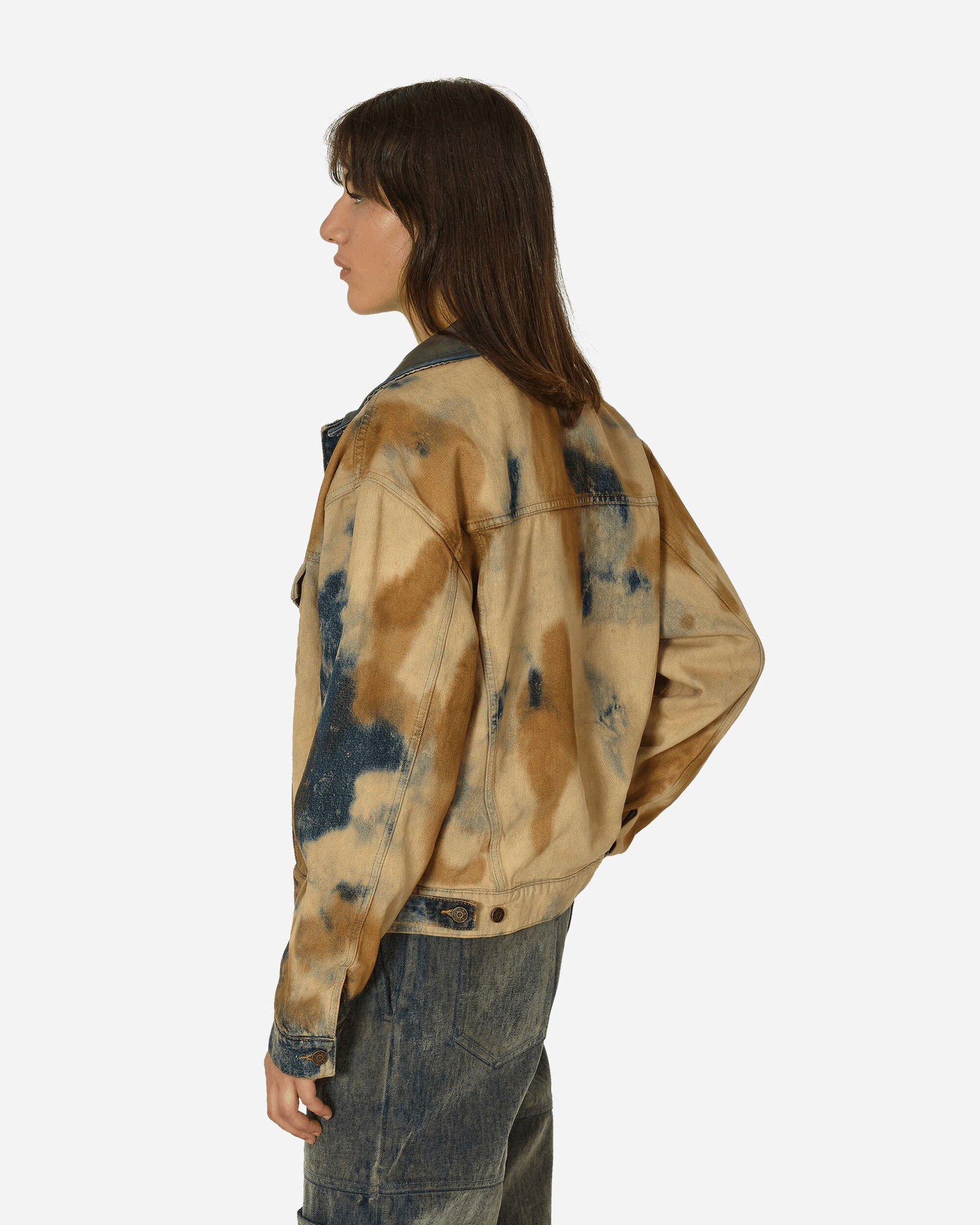 Bleached Denim Jacket Acid Savas Wash