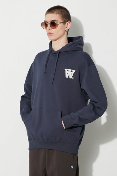 Mikina WOOD WOOD Wood Wood Cass AA Moss Embroidery Hoodie Navy | 10285606.2424, 3