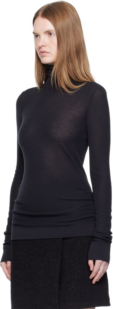 Sveter LEMAIRE Lemaire Seamless Turtleneck Čierna | TO1460 LK1032, 3