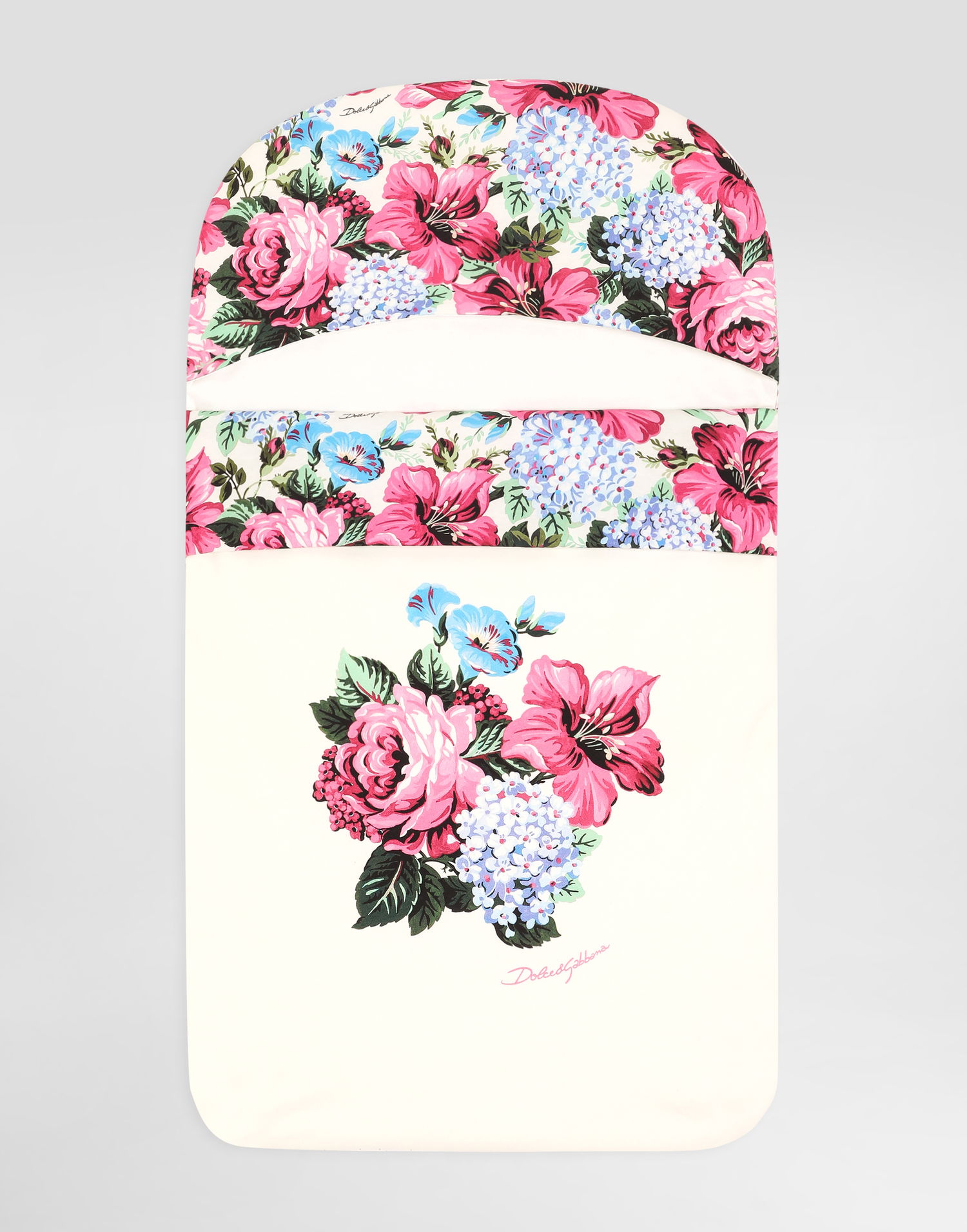 Pyžamo Dolce & Gabbana Dolce & Gabbana Floral Print Interlock Baby Sleeping Bag Biela | LNJAH0II7HTHA5MH, 0