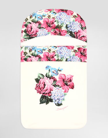 Pyžamo Dolce & Gabbana Dolce & Gabbana Floral Print Interlock Baby Sleeping Bag Biela | LNJAH0II7HTHA5MH, 0
