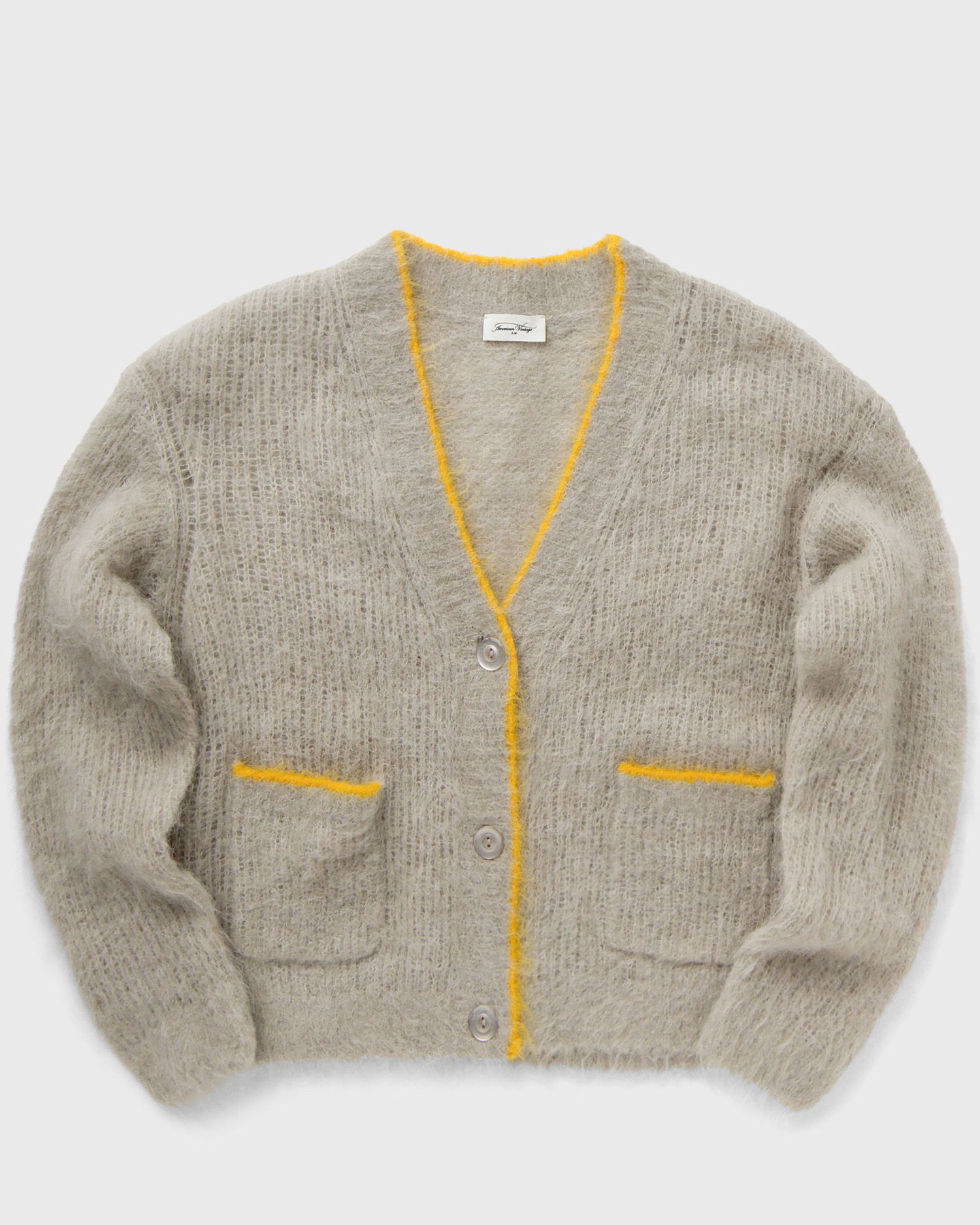 Sveter American Vintage BYMI Cardigan Knitwear Šedá | BYM19AH24-BRUMEUX-CHINE, 0
