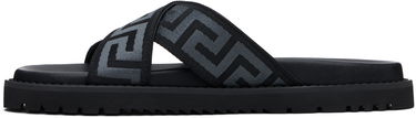 Tenisky a topánky Versace Versace Greek Ribbon Sandals Čierna | 1016188_1A13481, 2