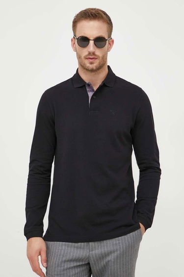 Tričko Barbour Long Sleeve T-Shirt Čierna | MML0705, 0