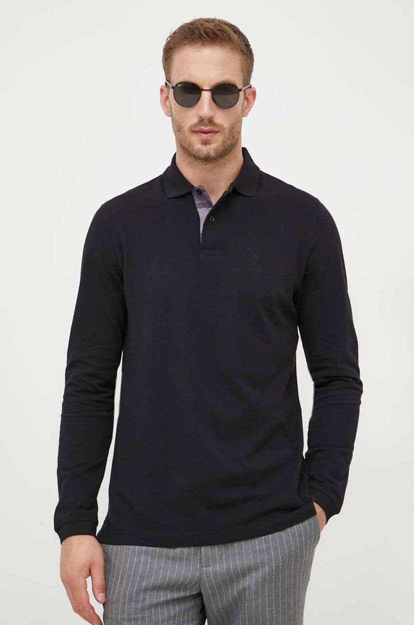 Tričko Barbour Long Sleeve T-Shirt Čierna | MML0705