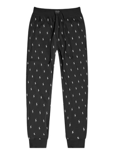 Pyžamo Polo by Ralph Lauren Sleepwear All Over Pony Sweat Pants Čierna | 714899500001