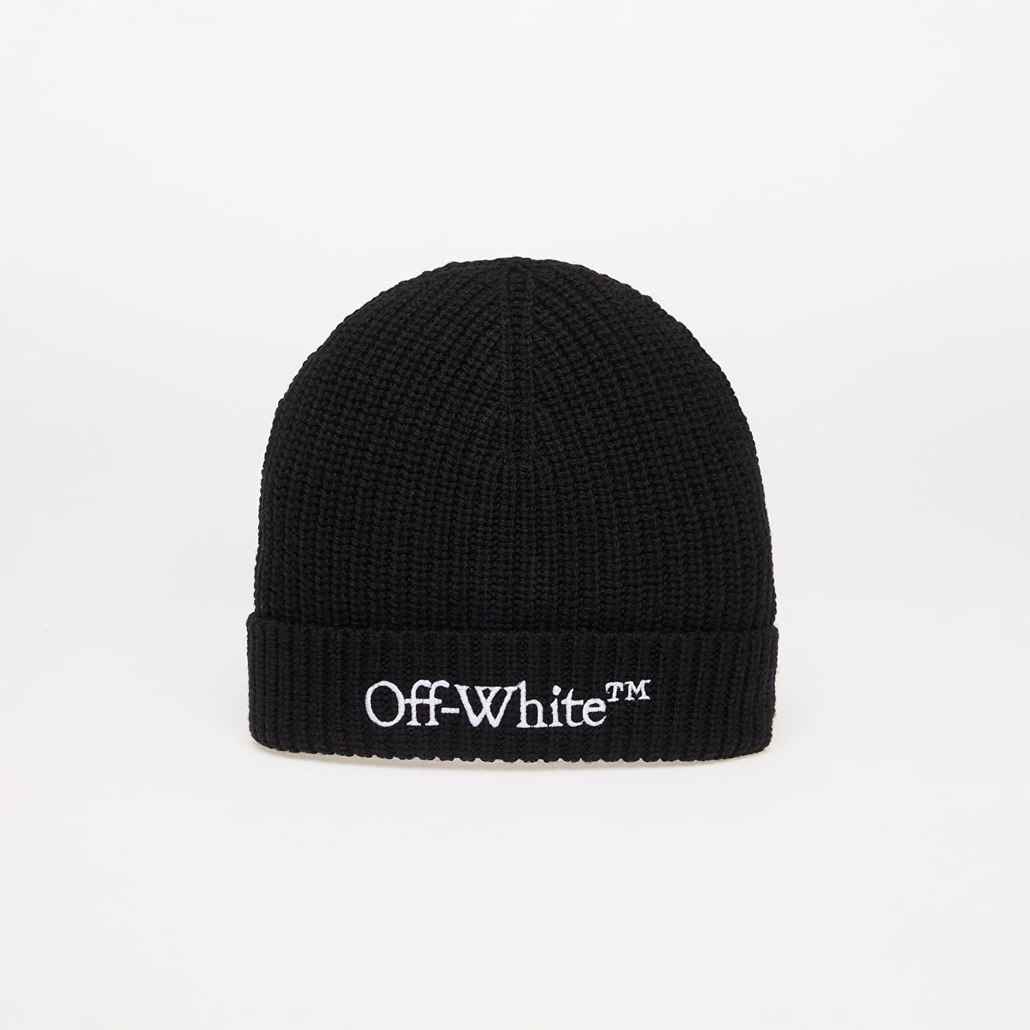 Kulicha Off-White Off-White Bookish Classic Knit Beanie Čierna | OMLC041C99KNI0031001, 0
