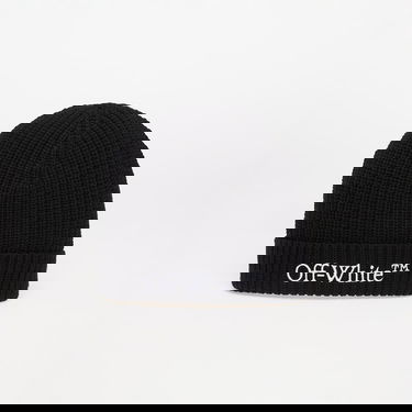 Kulicha Off-White Off-White Bookish Classic Knit Beanie Čierna | OMLC041C99KNI0031001, 0