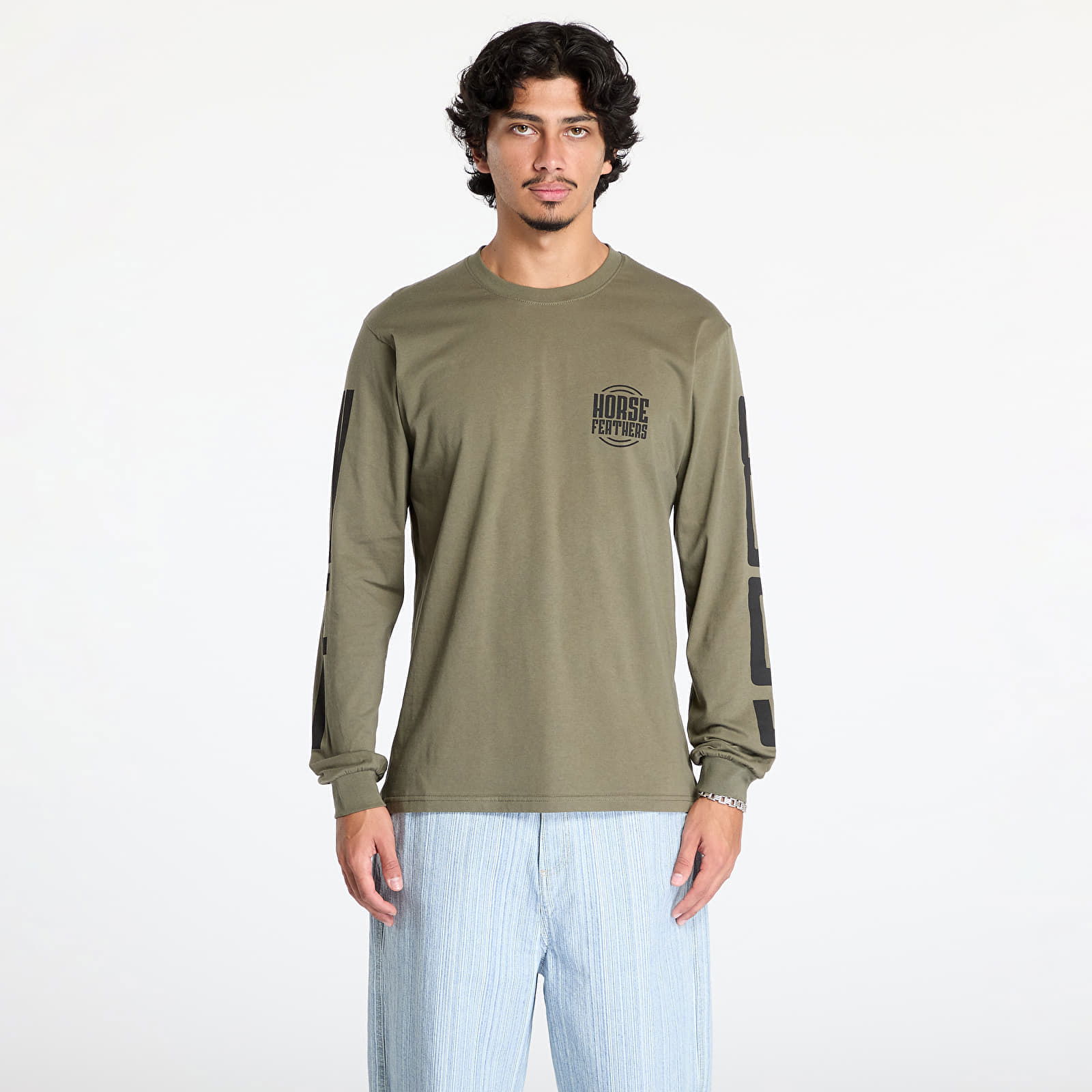 Tall Typo Long Sleeve T-Shirt Burnt Olive M