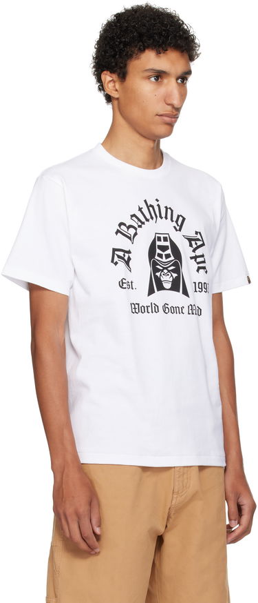 Tričko BAPE Printed Mad General College T-Shirt Biela | 001TEL301059M, 1