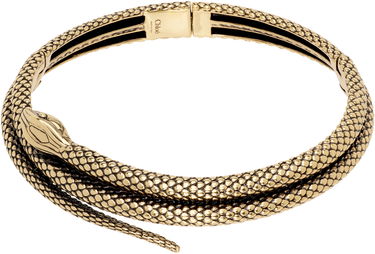 Náhrdelník CHLOÉ Snake Gold Choker Metalická | CHC24WFO71CB7, 1