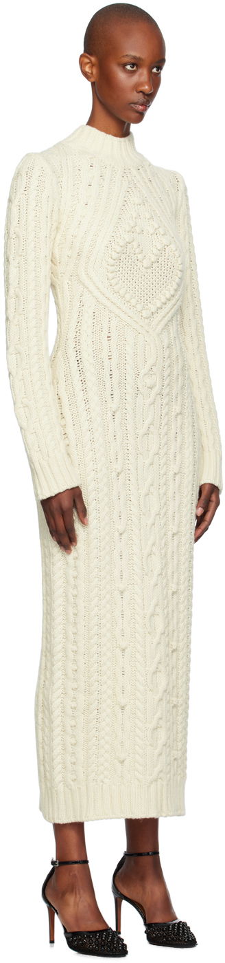 Šaty Jean Paul Gaultier Jean Paul Gaultier Cable Knit Maxi Dress Biela | 24/31-F-RO241-M080-64, 1