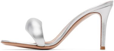 Tenisky a topánky Gianvito Rossi Bijoux 85 Leather Heeled Sandals Metalická | G18550-85RIC-NPS, 2