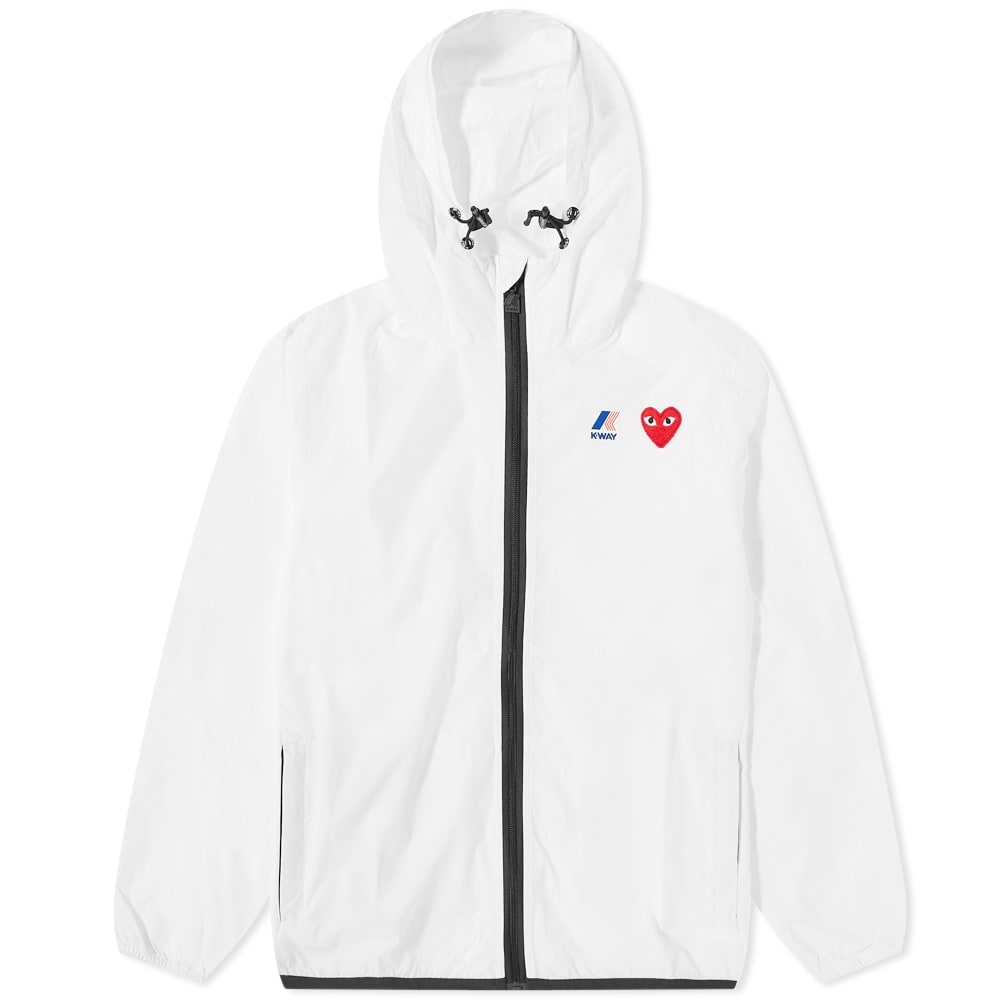 Vetrovka Comme des Garçons K-Way x Full Zip Packable Jacke Biela | P1J501-3, 0