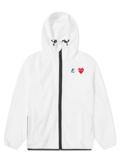 Vetrovka Comme des Garçons K-Way x Full Zip Packable Jacke Biela | P1J501-3