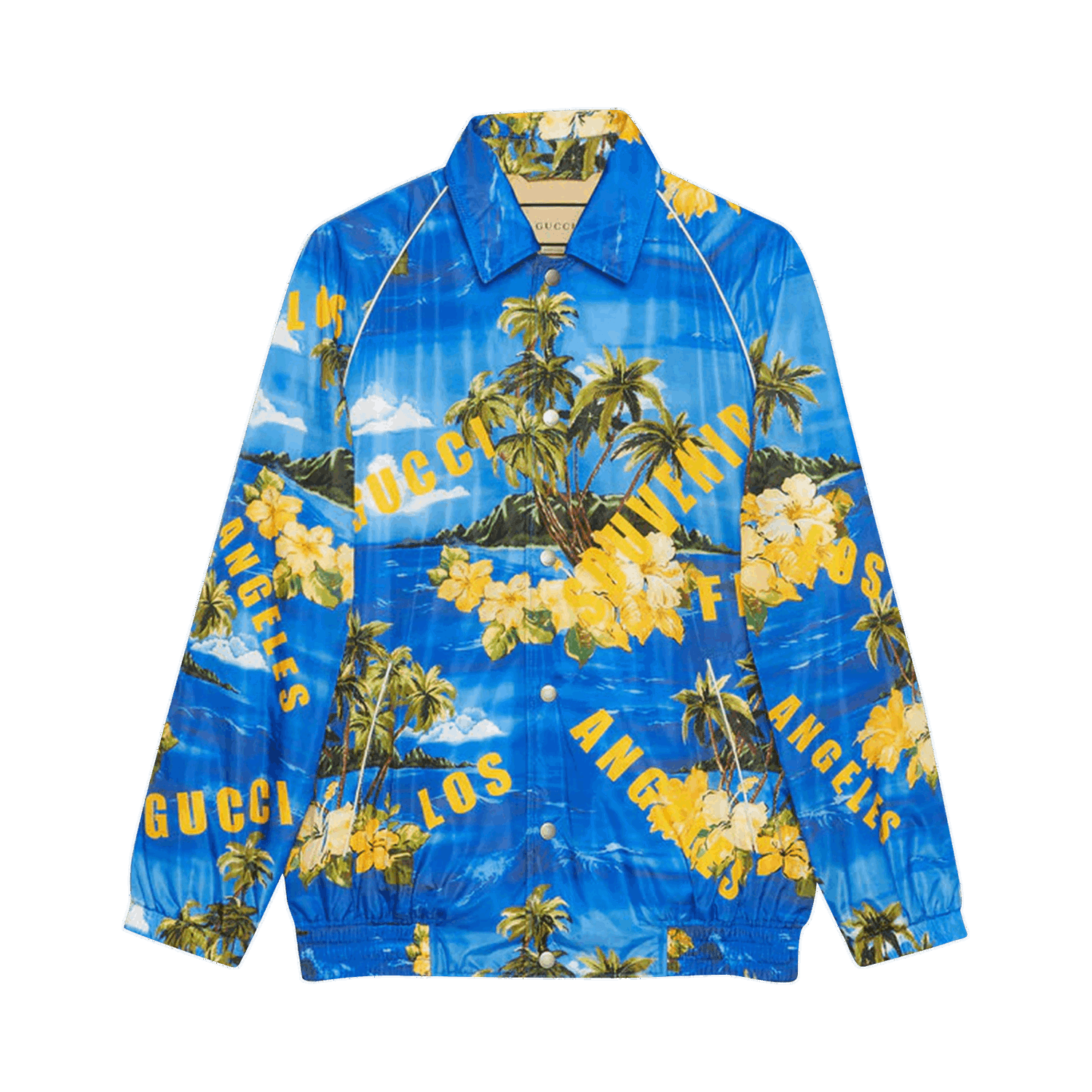 Bunda Gucci Printed Nylon Jacket Modrá | 694137 ZAJI0 4216, 0